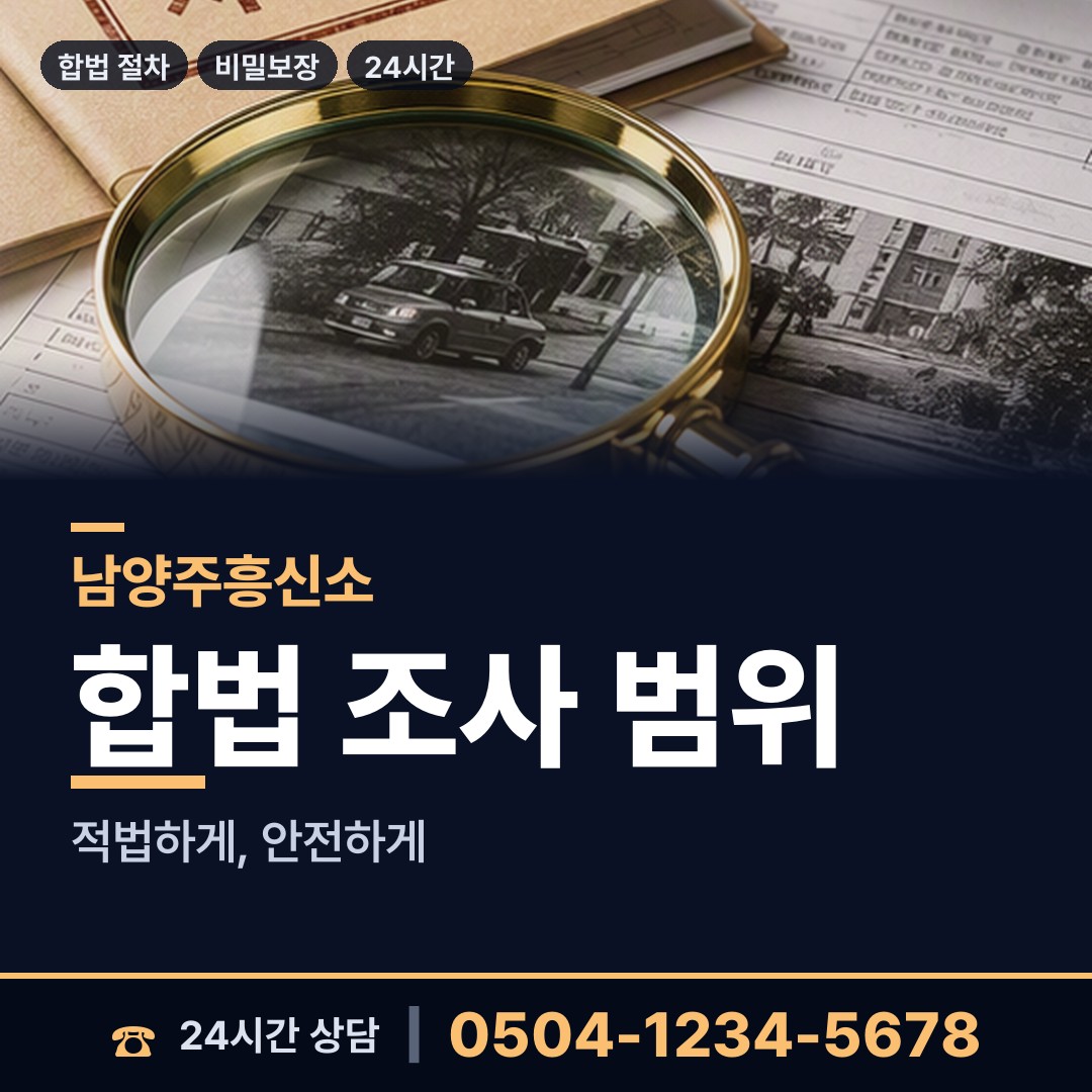 남양주 다산1동 증거수집 상담 안내